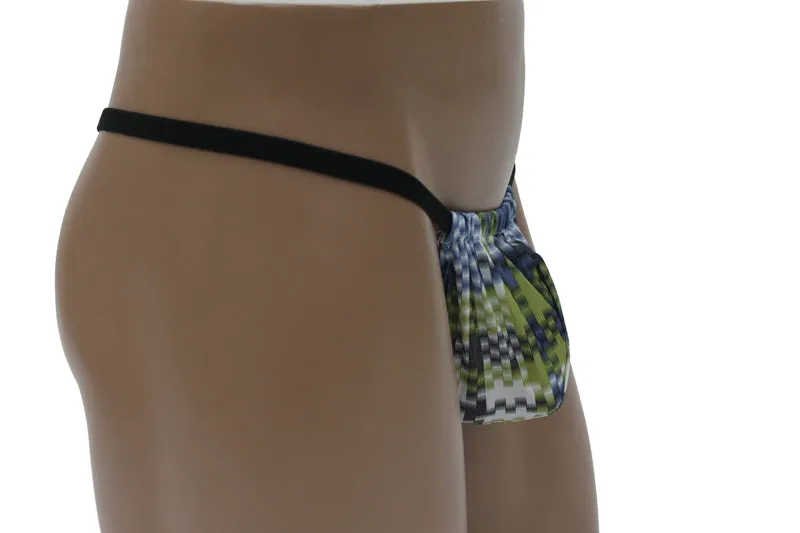 Limited Stock: High-Quality Digital Plaid Posing Strap Men's G-String Underwear - Exclusive Offer