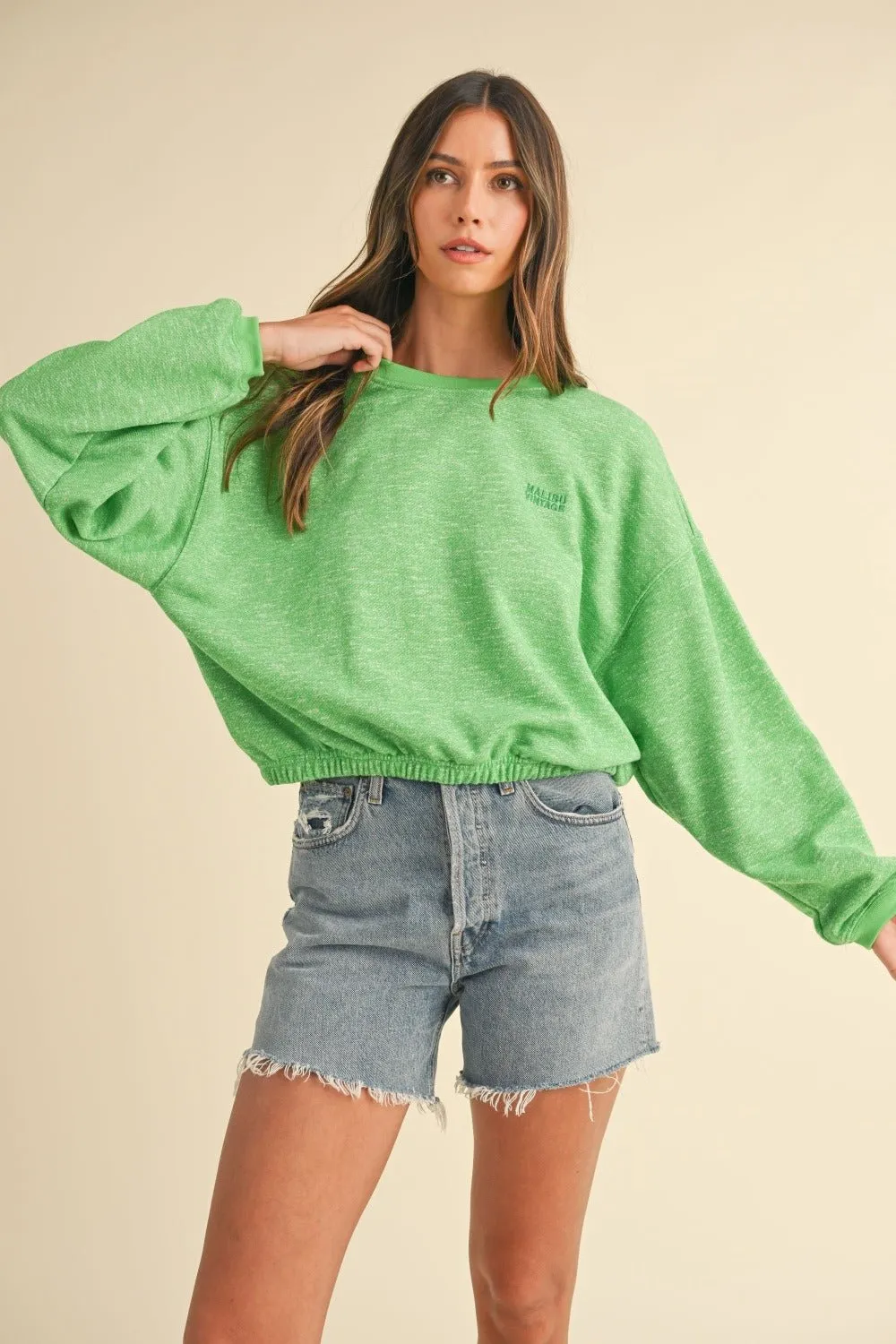 Malibu Vintage Sweatshirt - Green