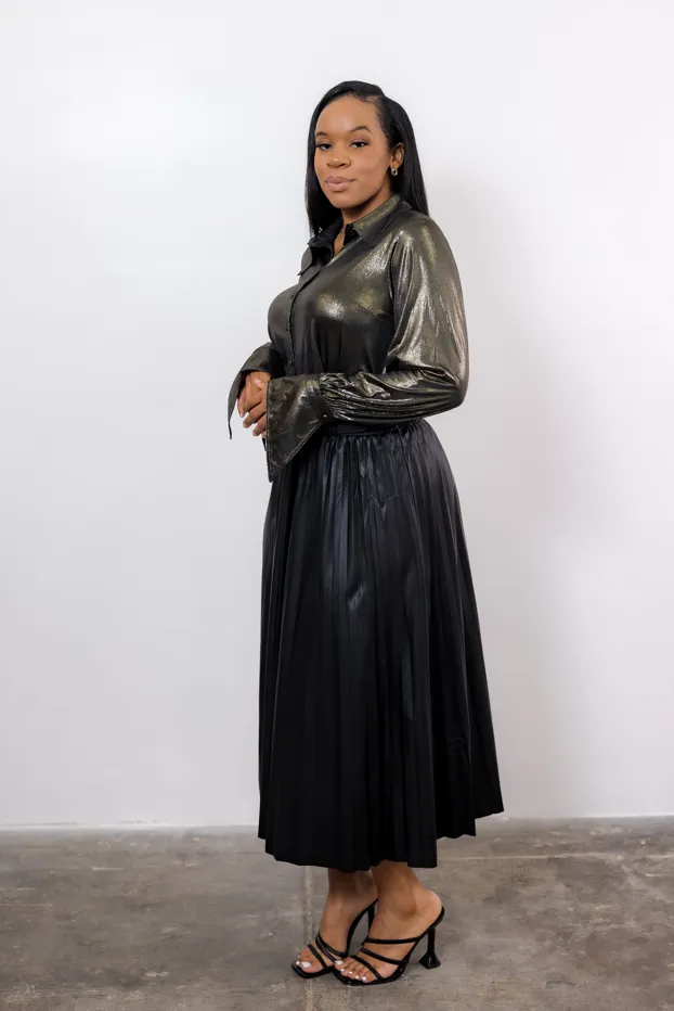 Maria Metallic Blouse