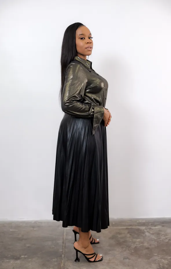Maria Metallic Blouse
