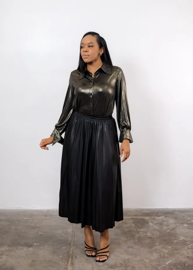 Maria Metallic Blouse