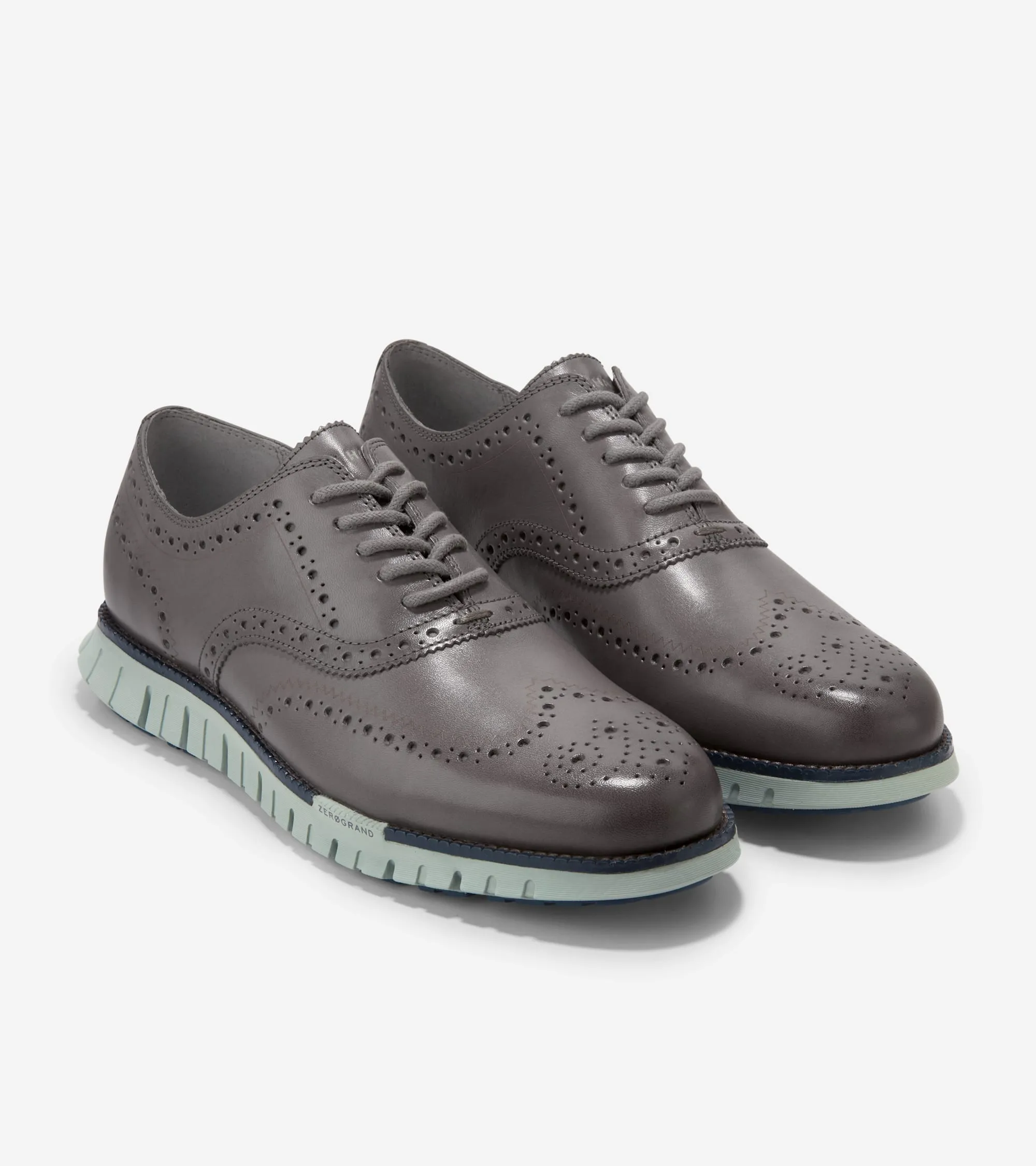 Mens ZERØGRAND Remastered Wingtip Oxford Dress Shoes for Ultimate Comfort and Style