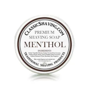 Menthol Scent - Classic Shaving Mug Soap - 2.5" Regular Size