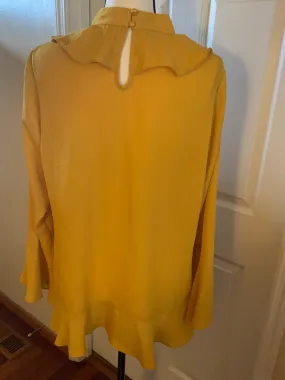 Midnight Velvet Mustard Blouse
