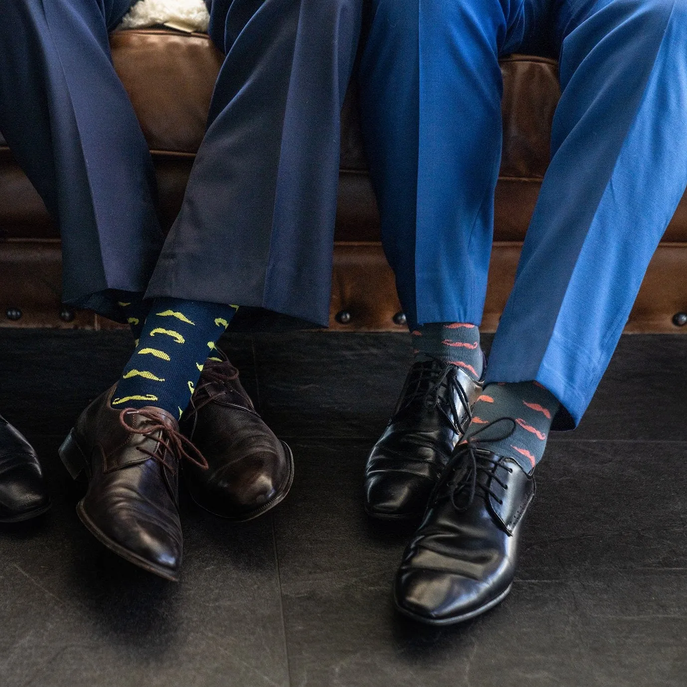 Moustache socks