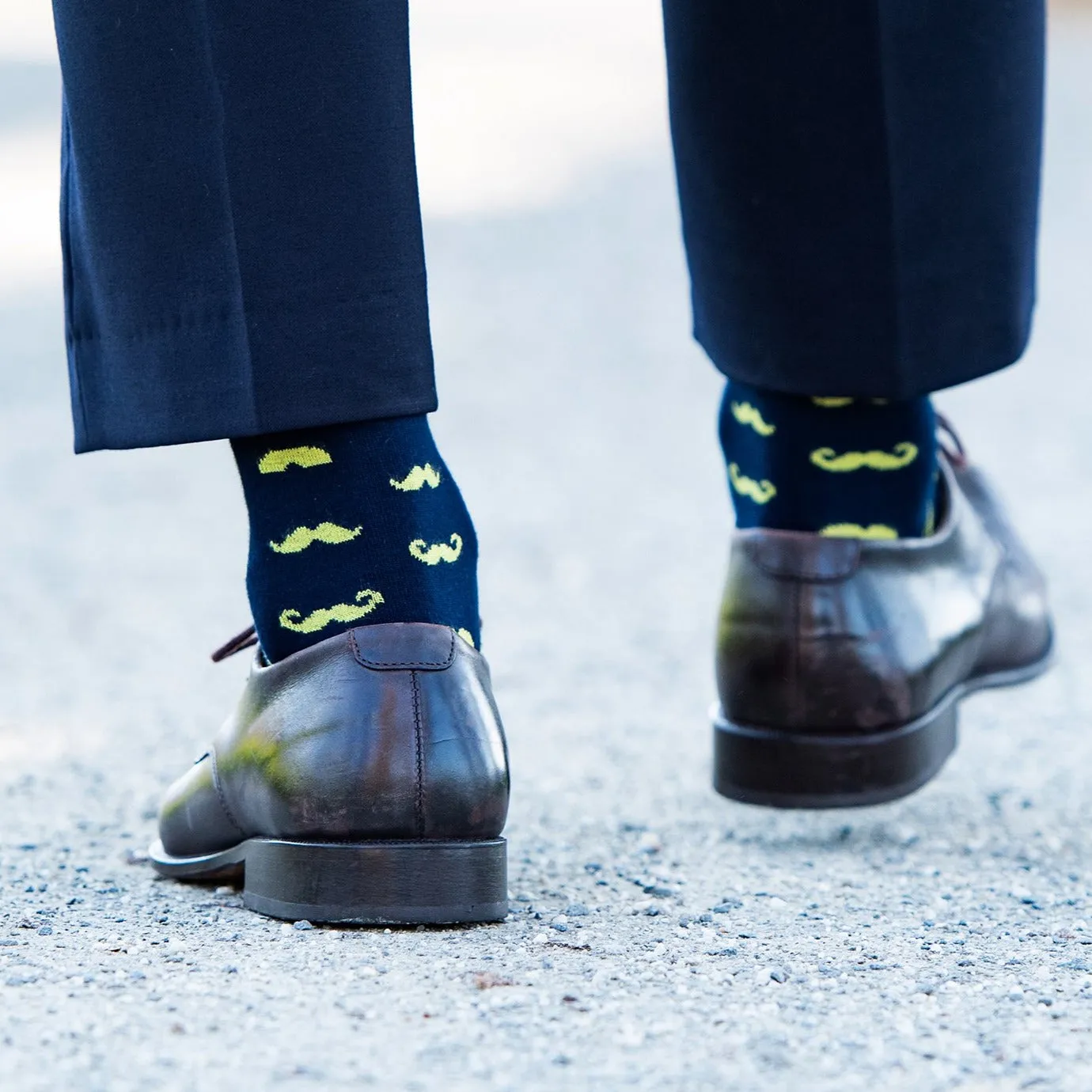 Moustache socks