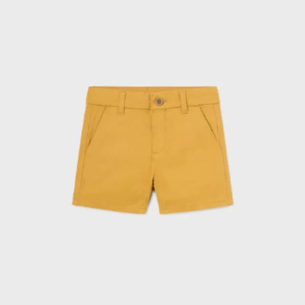 MUSTARD CHINO TWILL SHORT FOR BABY BOYS