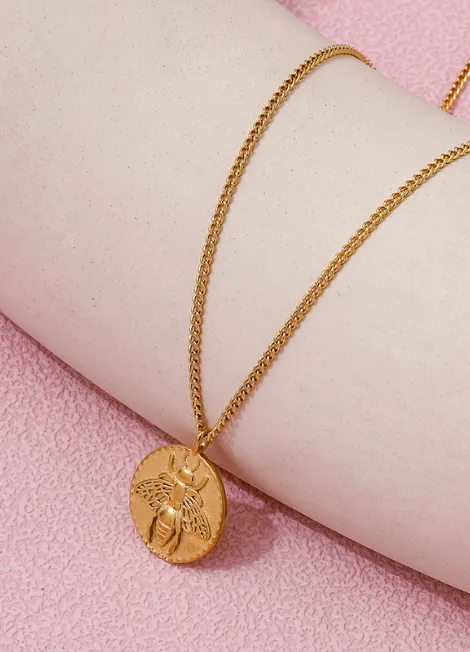 Necklace | Bee Pendant | 18K Gold Plated