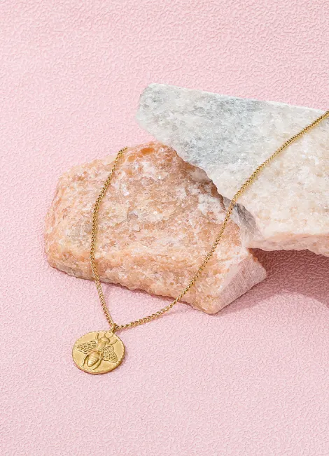 Necklace | Bee Pendant | 18K Gold Plated