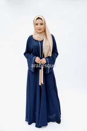 Open Umbrella Navy Abaya
