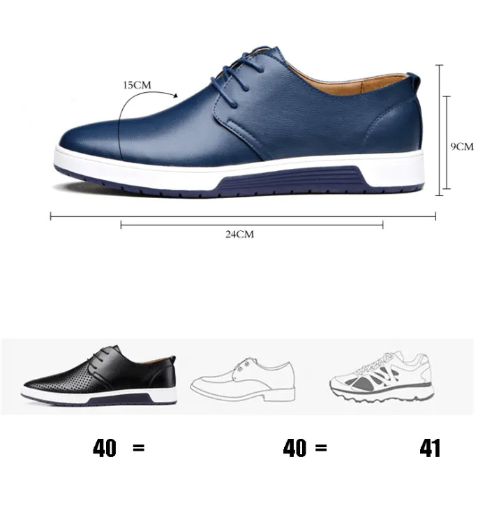 Oxford Lder Casual Skor