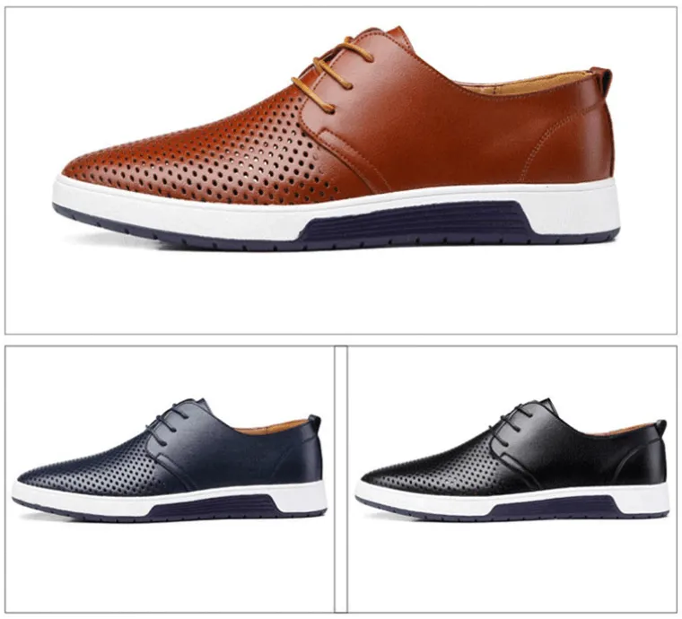 Oxford Lder Casual Skor
