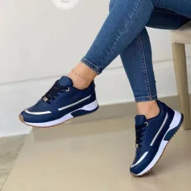 Pamela  Flache Damen-Sneaker mit Schnrung