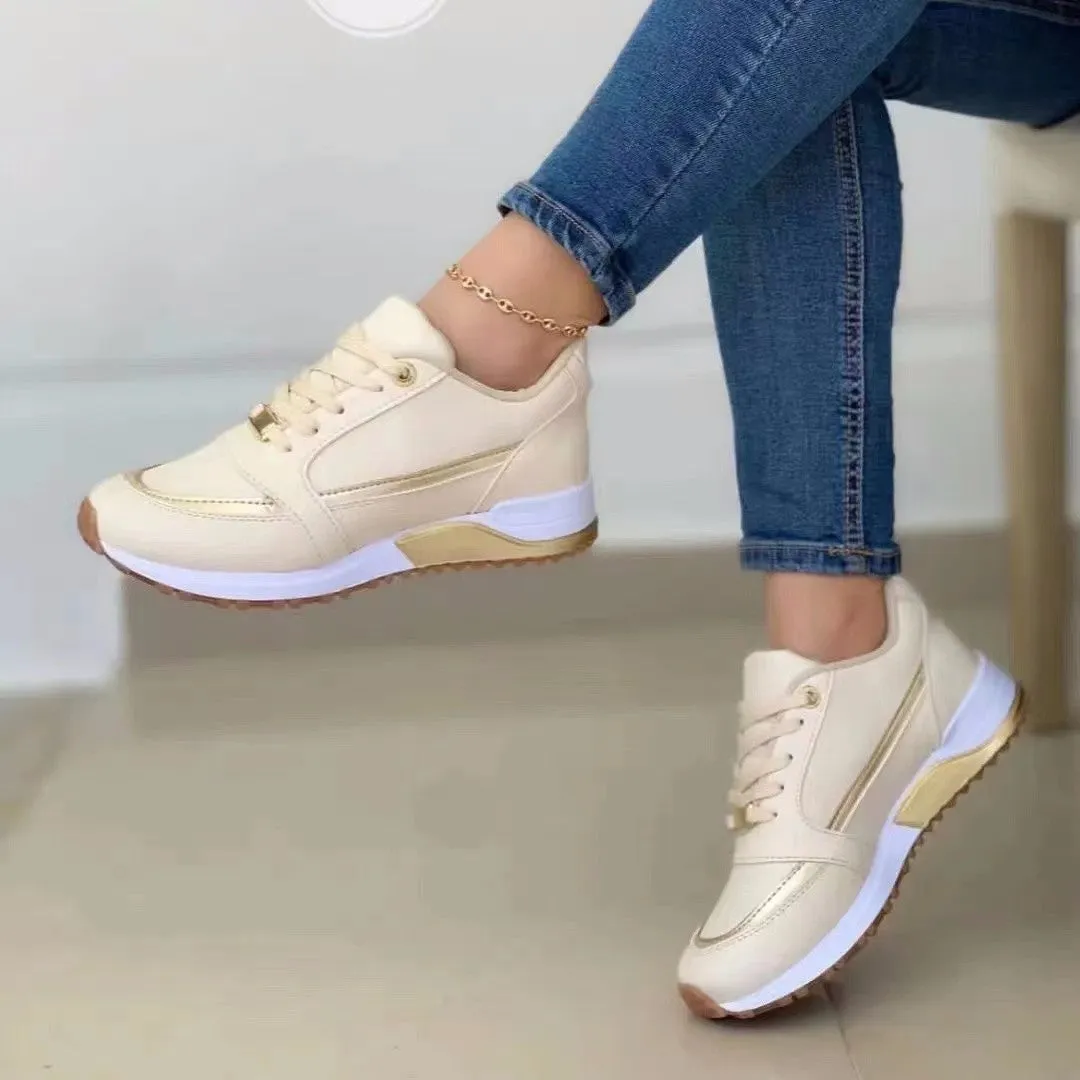 Pamela  Flache Damen-Sneaker mit Schnrung
