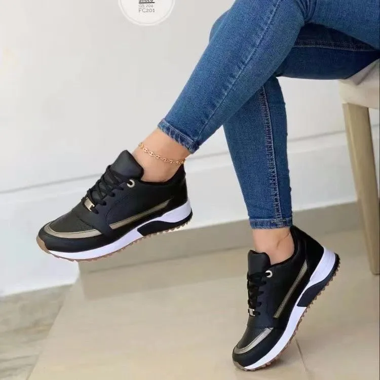 Pamela  Flache Damen-Sneaker mit Schnrung