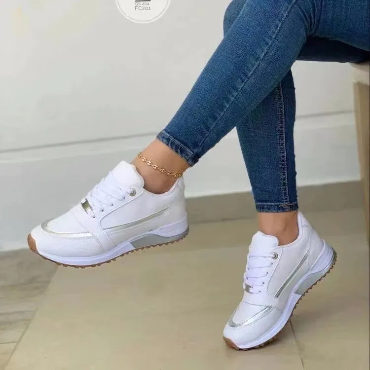 Pamela  Flache Damen-Sneaker mit Schnrung