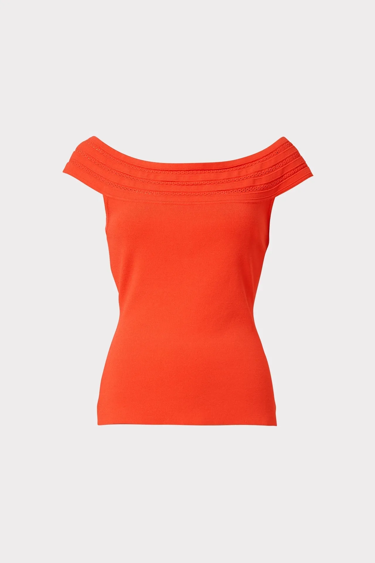 Pointelle Band Tank