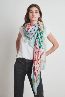 PRINTED SILK BLEND SCARF BY VISMAYA