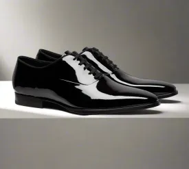 Reuben Black Patent Leather Oxford