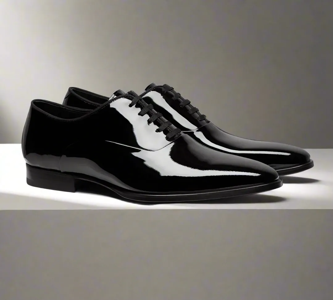 Reuben Black Patent Leather Oxford