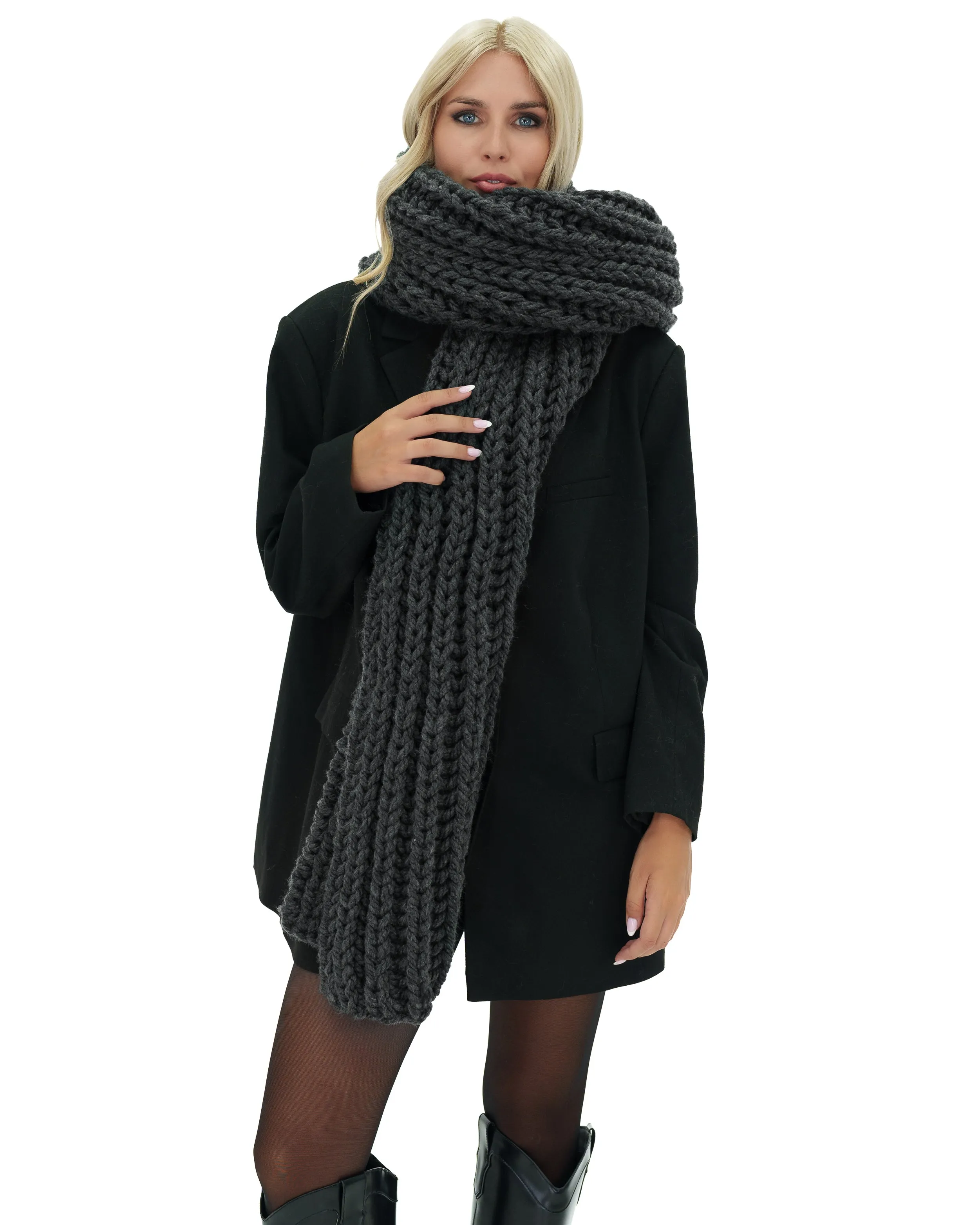 Ribbed Chunky Scarf