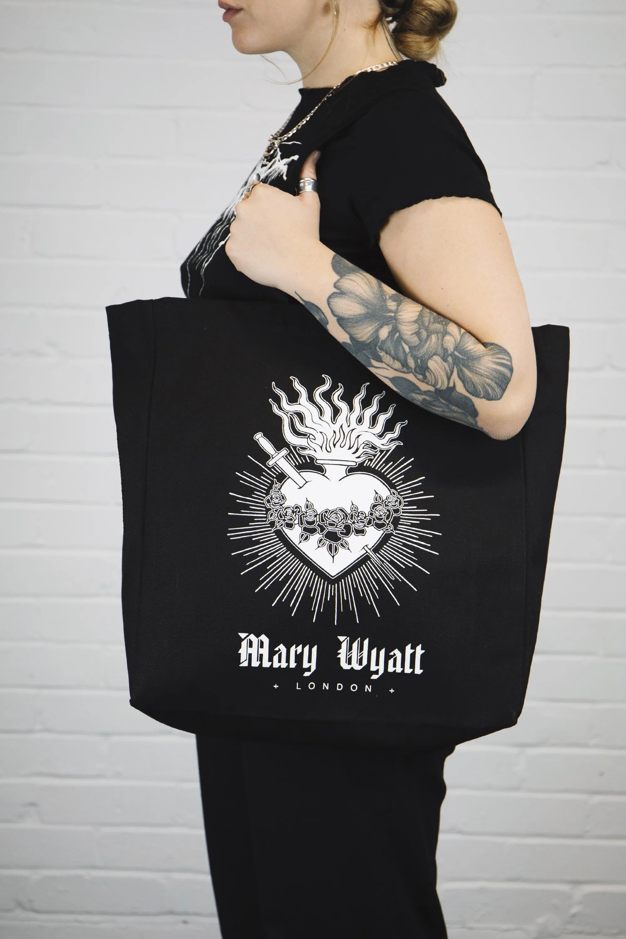 Sacred Heart Canvas Tote Bag