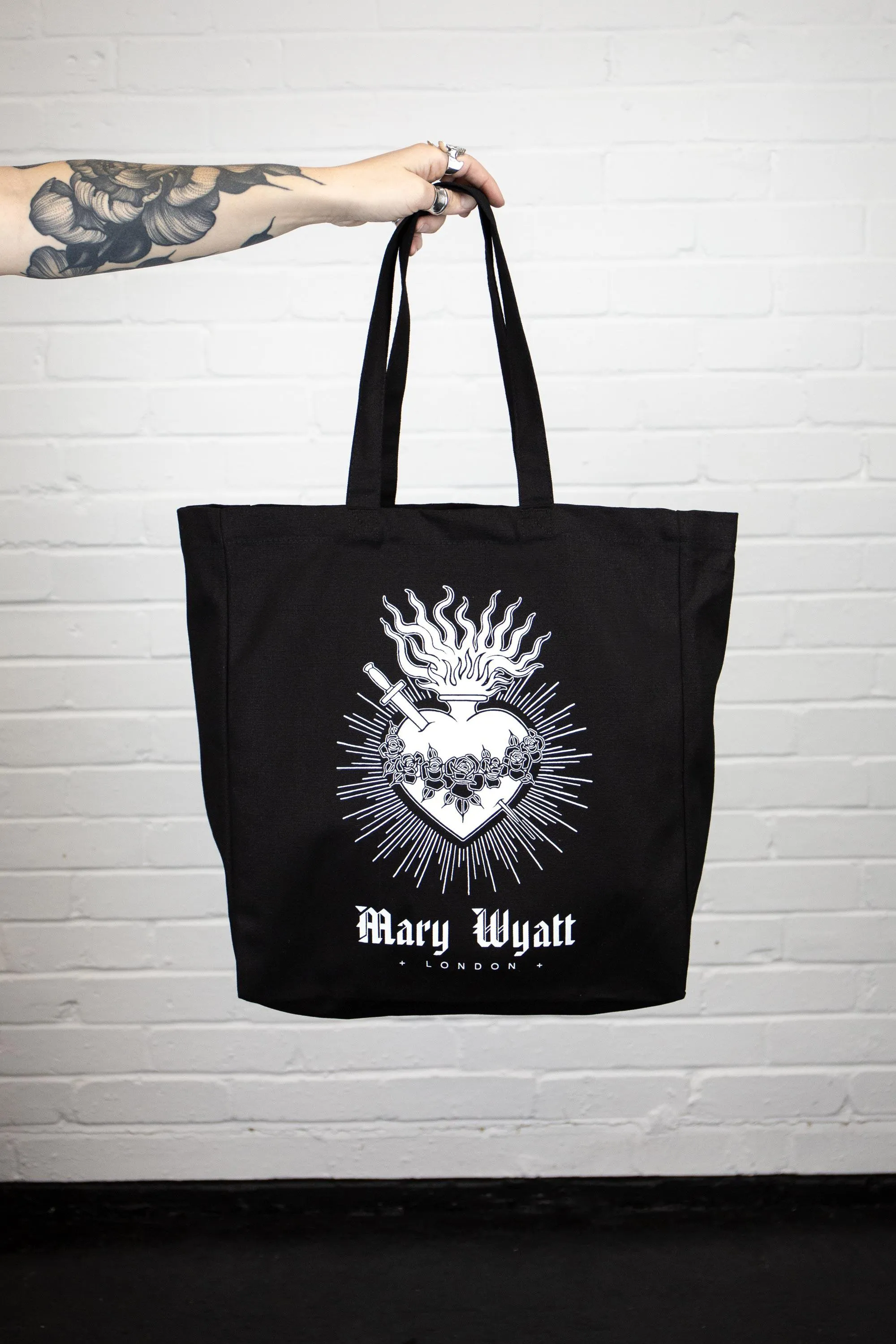 Sacred Heart Canvas Tote Bag