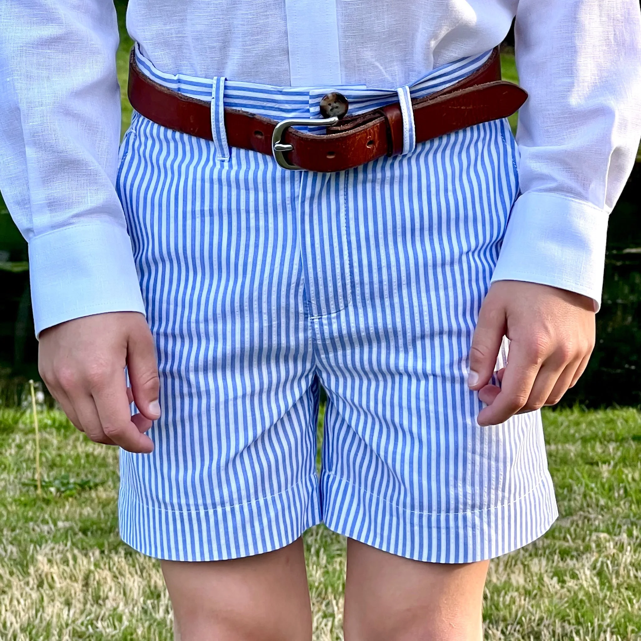 Sweetgrass Shorts - Sea Island Seersucker