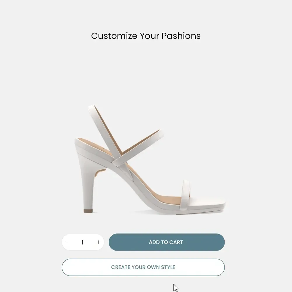 The Miranda - White   Stiletto Heel Kit 4 White-FINAL SALE