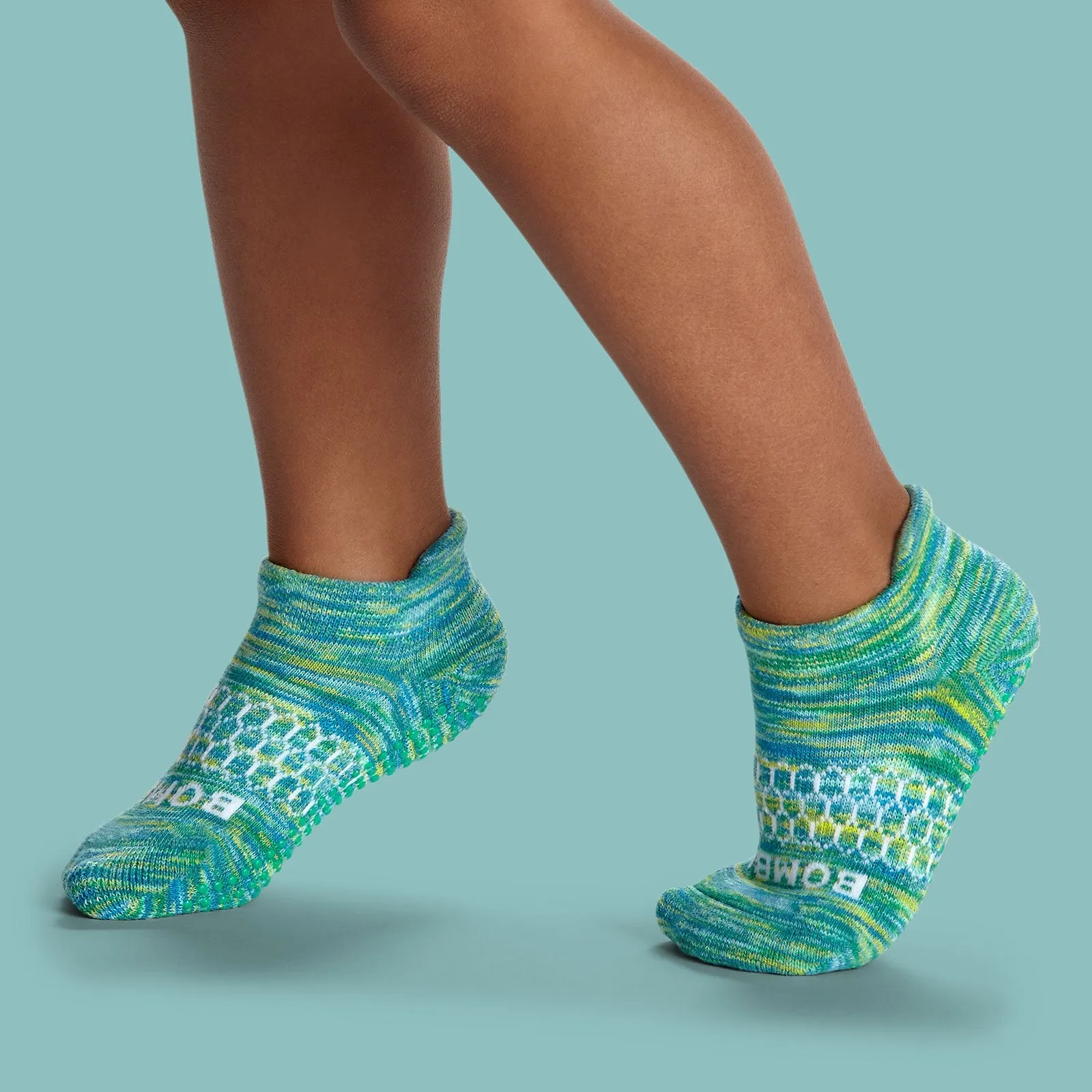 Toddler Space Dye Gripper Ankle Sock 4-Pack