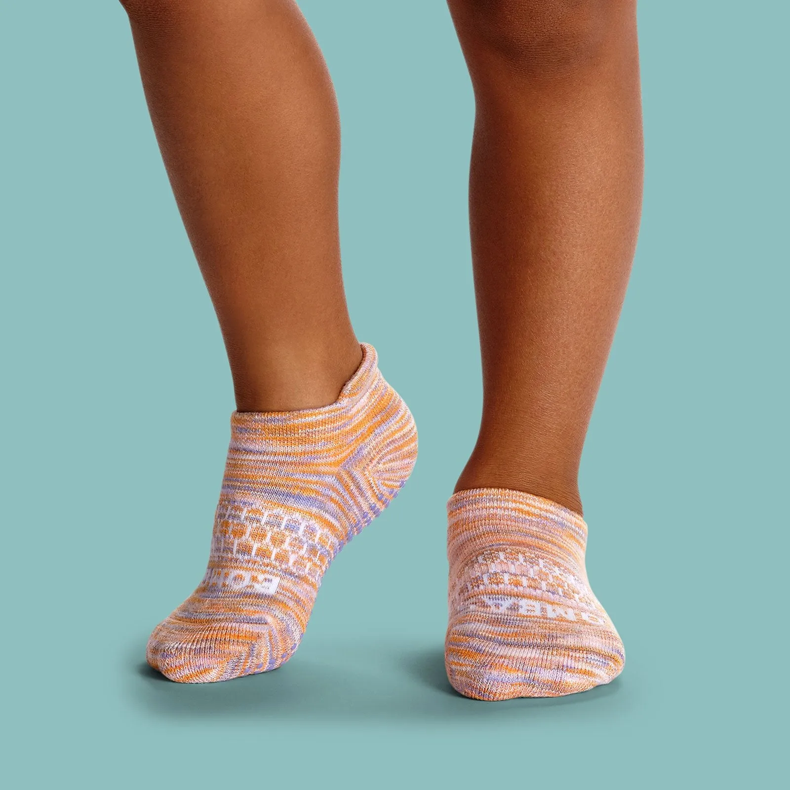 Toddler Space Dye Gripper Ankle Sock 4-Pack