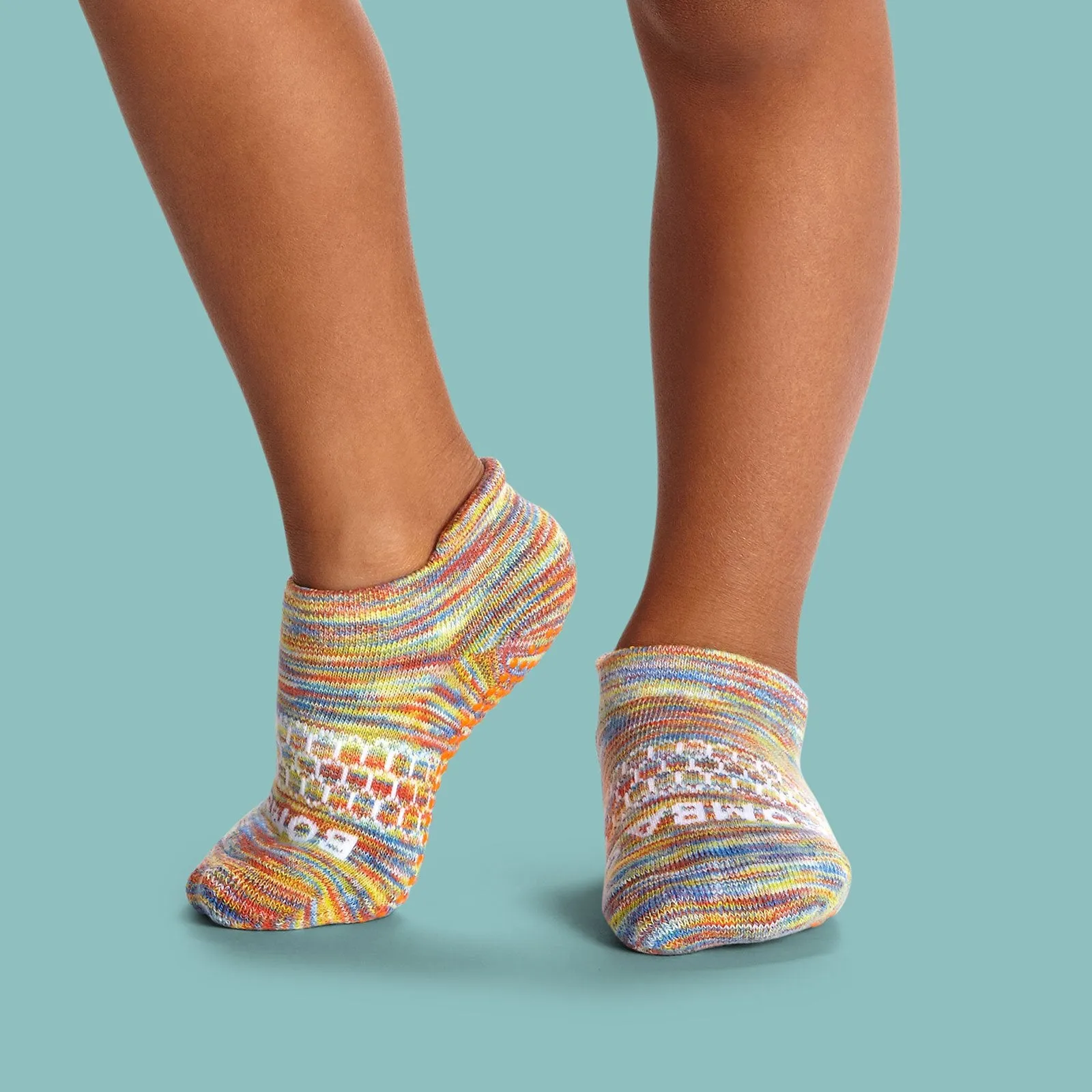 Toddler Space Dye Gripper Ankle Sock 4-Pack