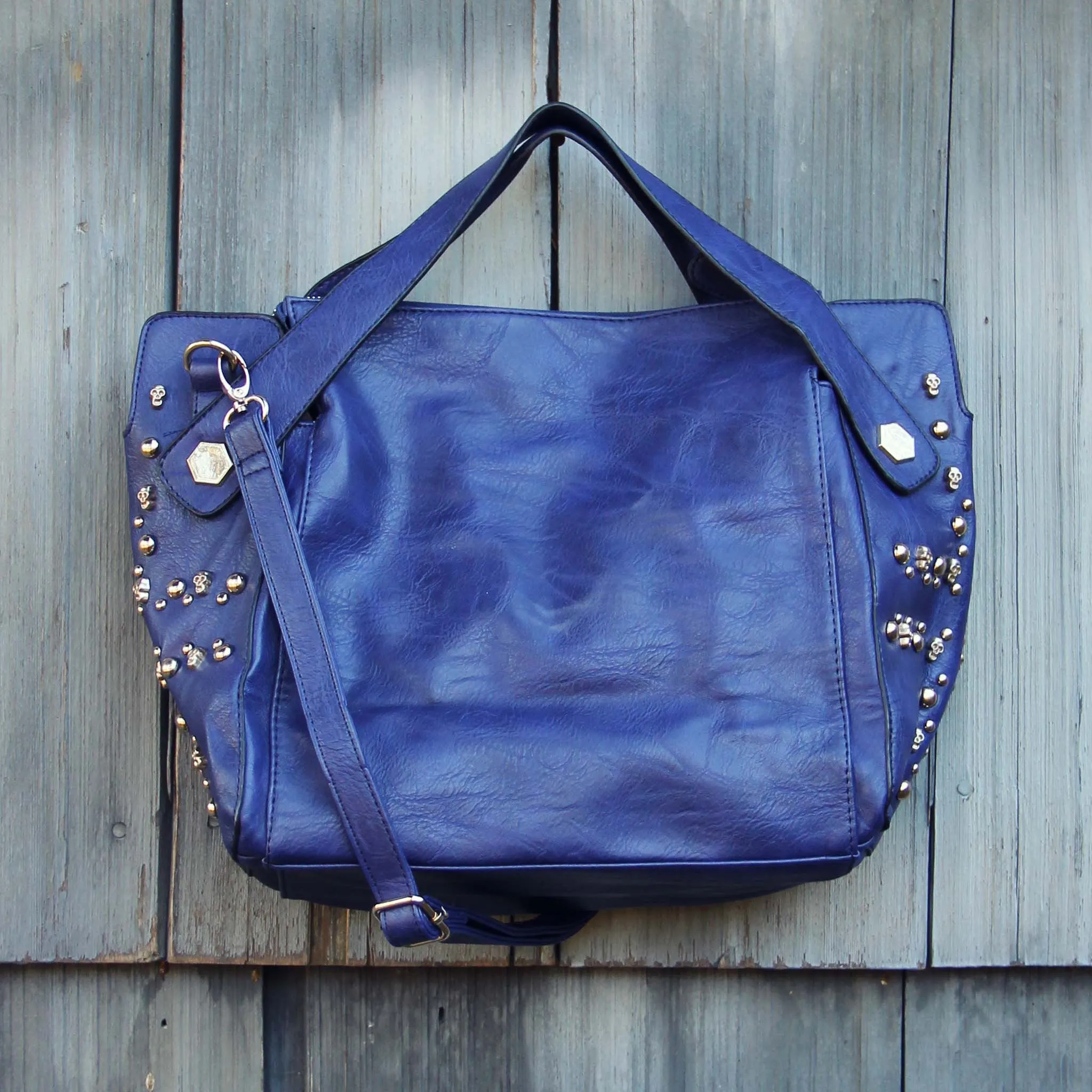 Tucker Studded Tote in Midnight