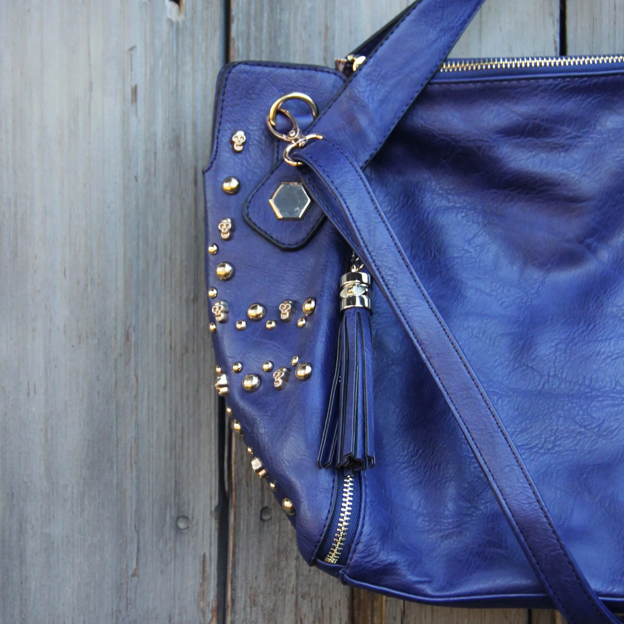 Tucker Studded Tote in Midnight