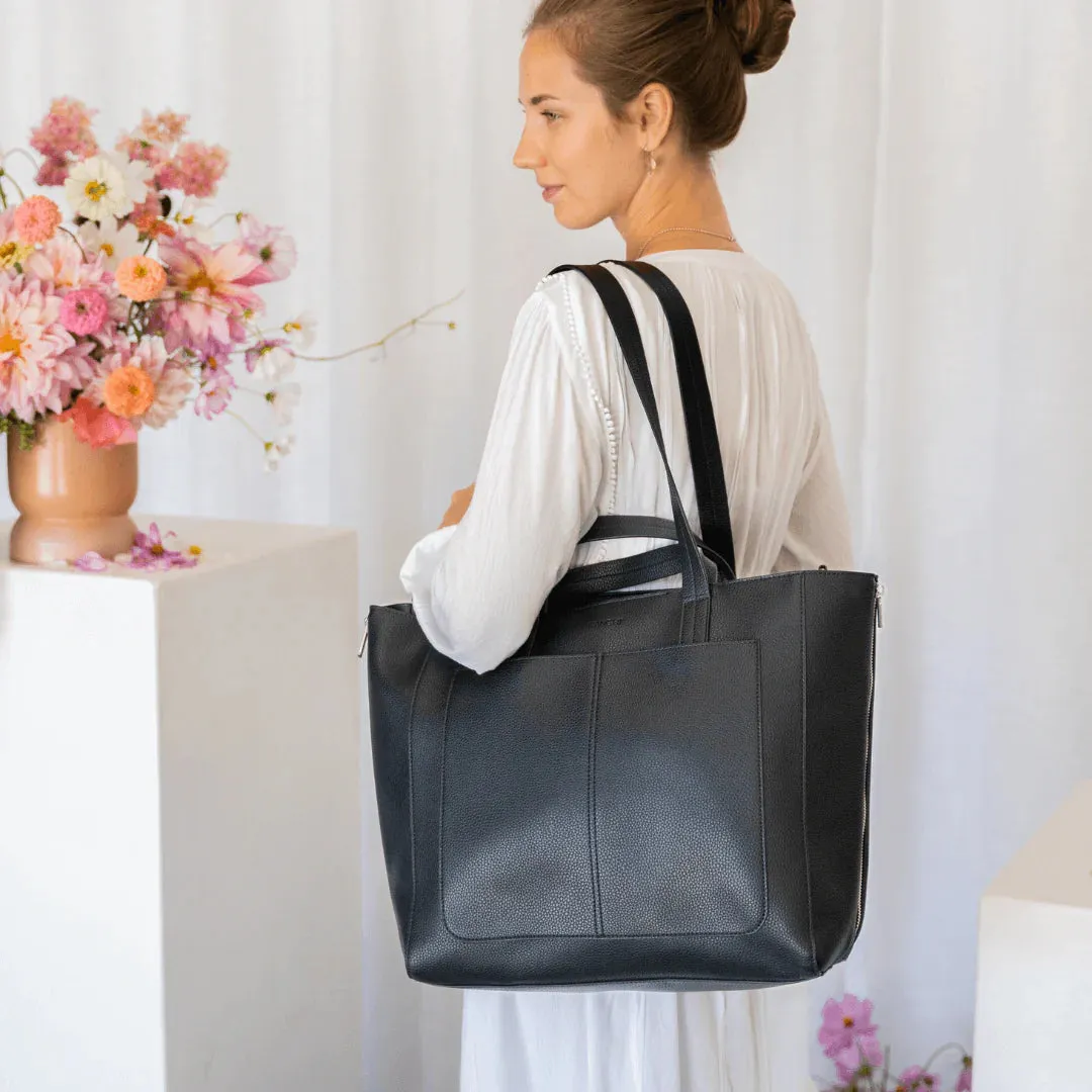 VANCHI Ida Tote   Organiser - Black