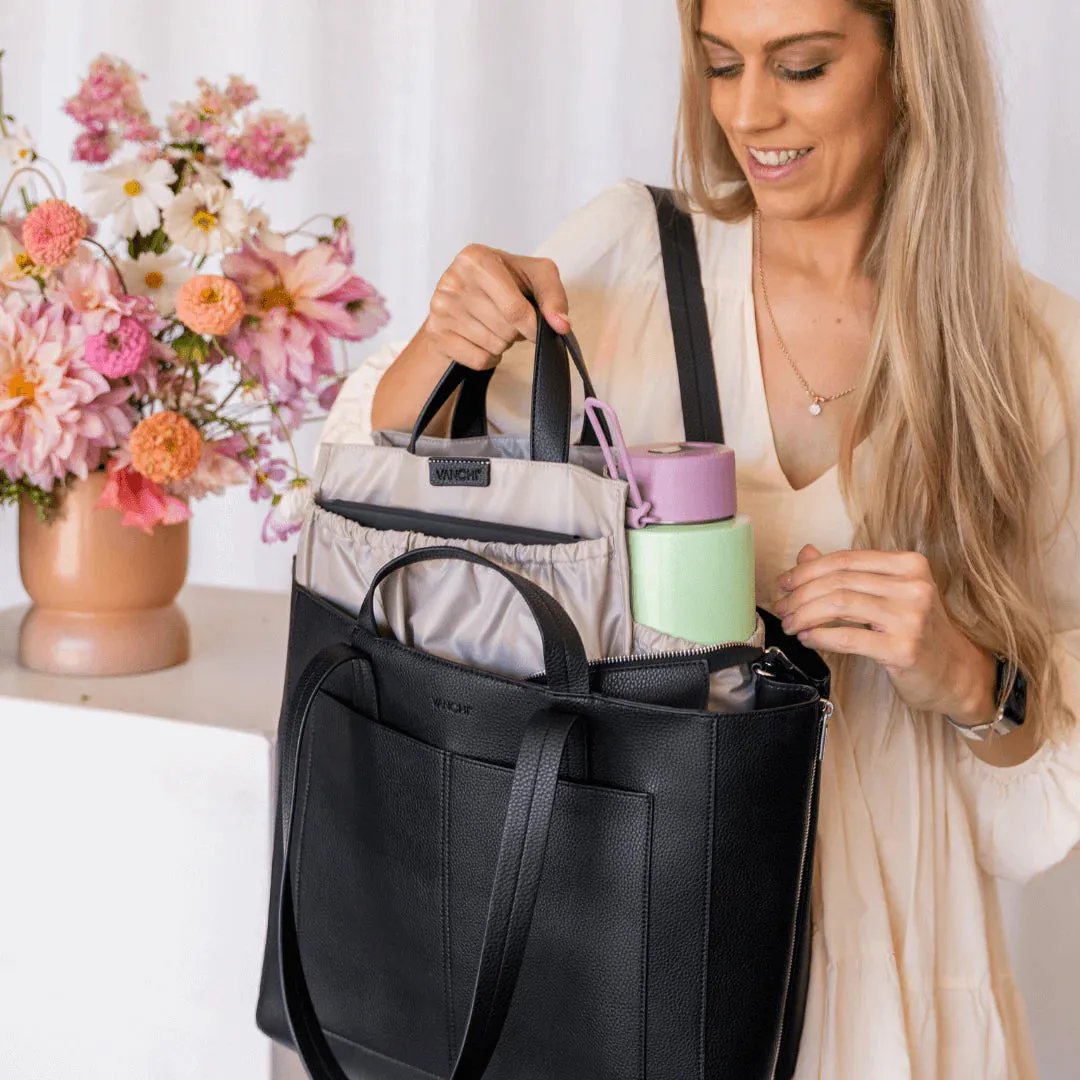 VANCHI Ida Tote   Organiser - Black