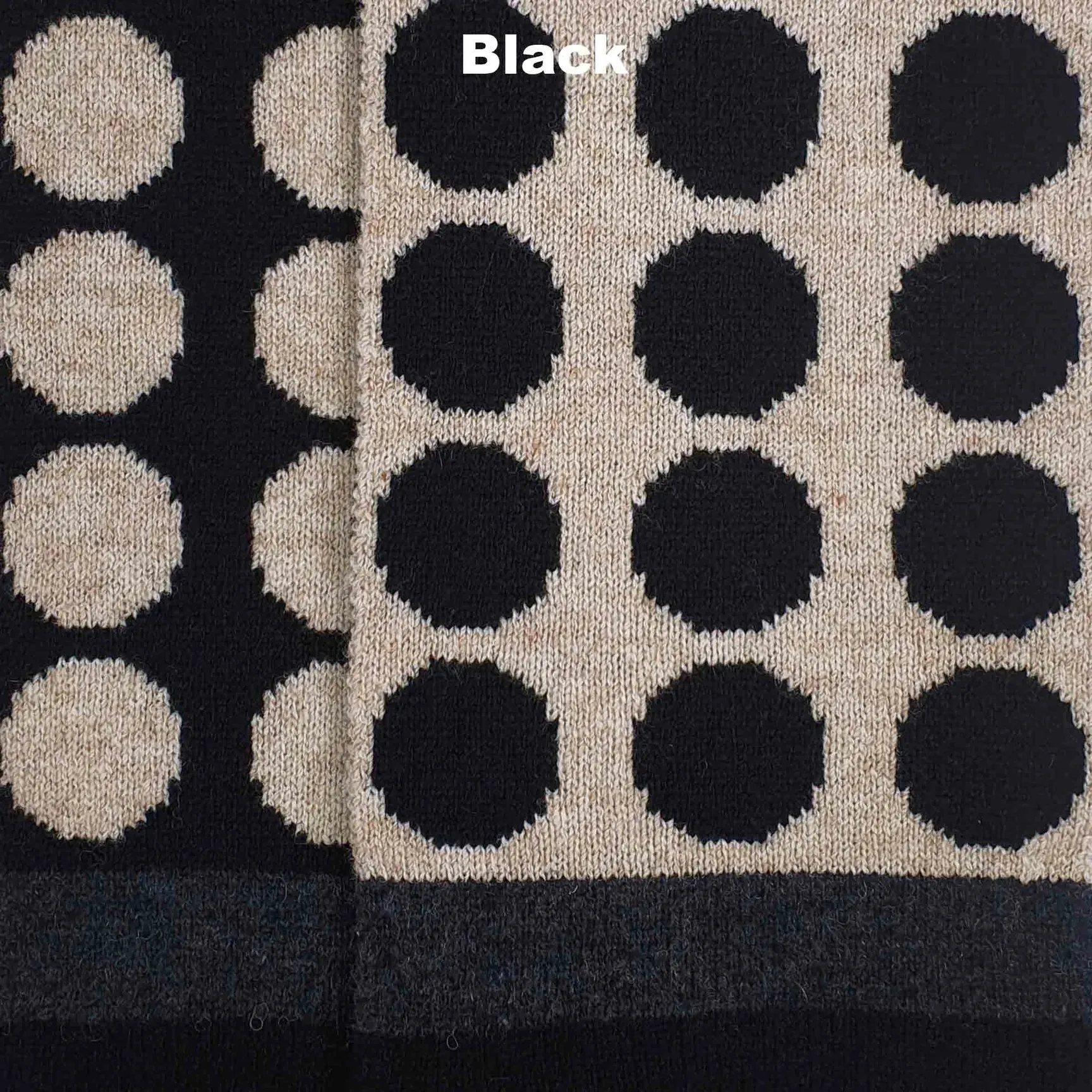 Velvet Scarf - Premium Australian Lambswool - Black