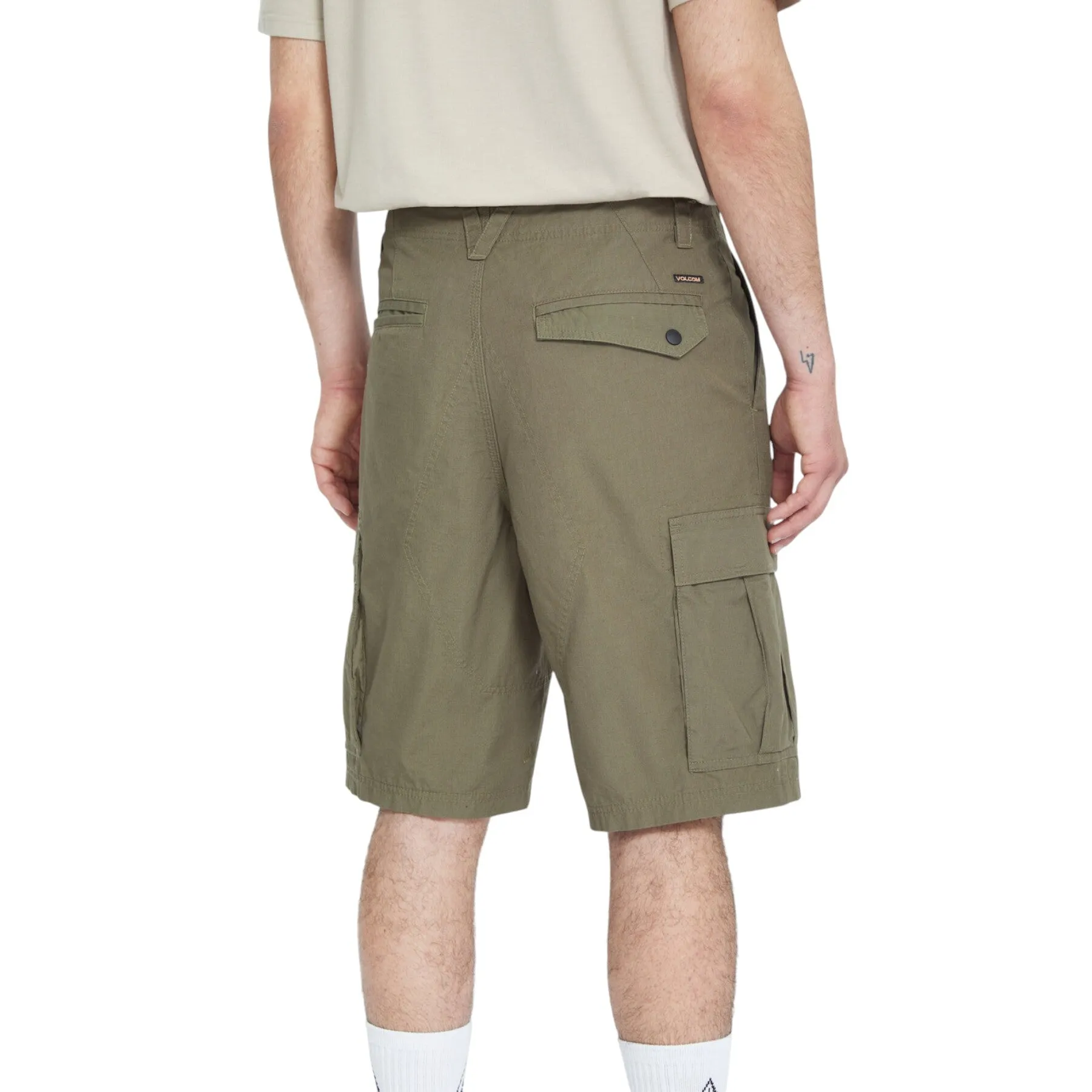 Volcom Men's Strange Tripper Cargo 22" Loose Fit Shorts Wintermoss A0912502_WMS