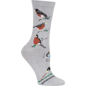 Wheel House Designs Robin on Grey Sock